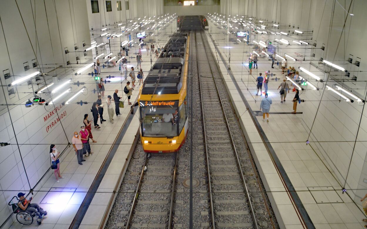 Stadtbahn Karlsruhe Innenstadttunnel und Tunnelrampen