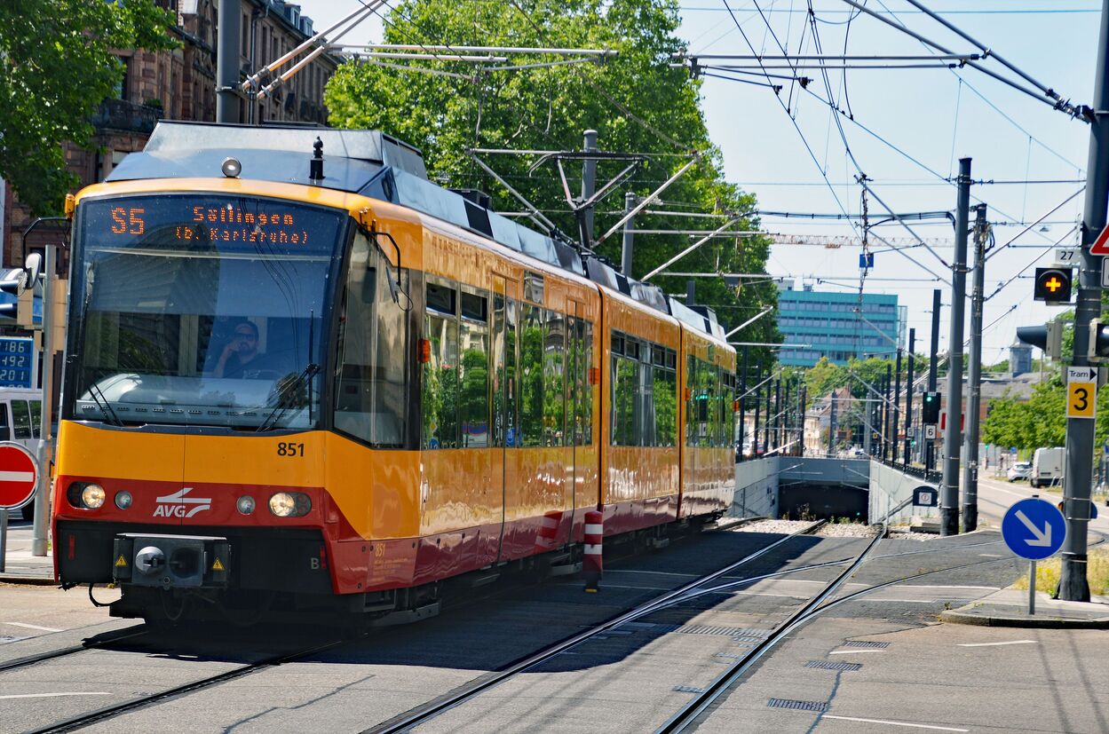 Stadtbahn Karlsruhe Innenstadttunnel und Tunnelrampen