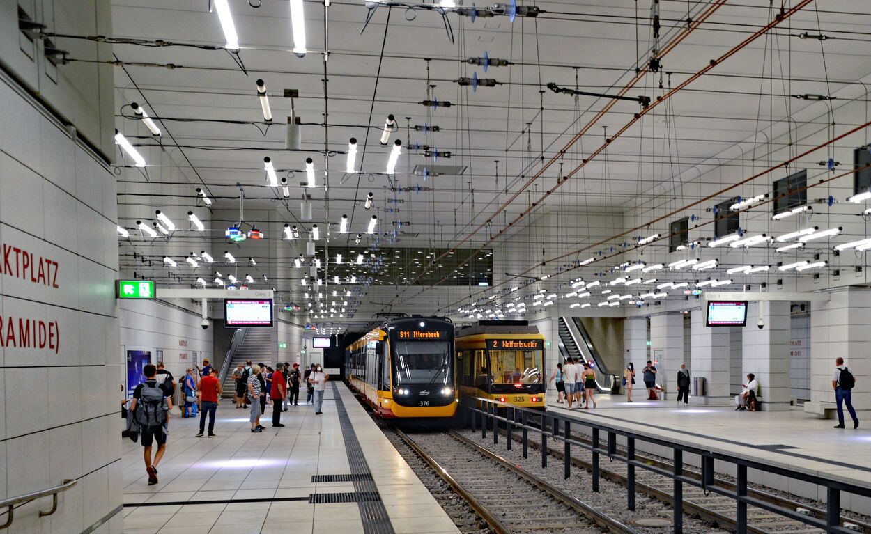 Stadtbahn Karlsruhe Innenstadttunnel und Tunnelrampen