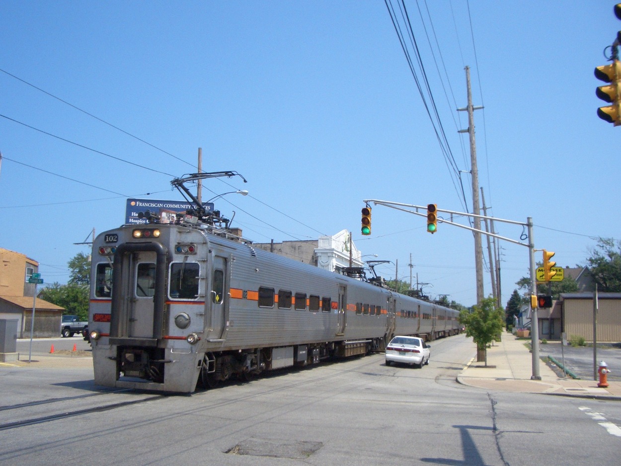 South Shore Interurban - neue Strecke durch Michigan City