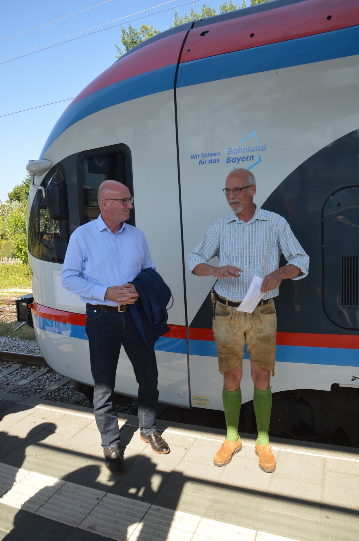 Fahrzeugsegnung der Bayerischen RegioBahn im Bahnhof Bad Reichenhall