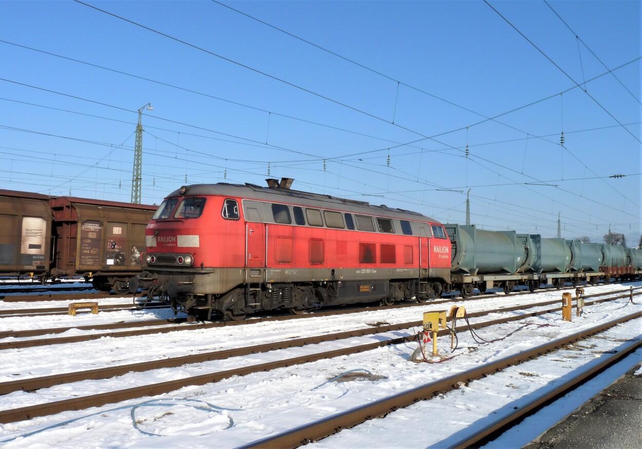 Müllzug auf der Bayerischen Tauernbahn wie „in alten Zeiten“ mit Baureihe 218