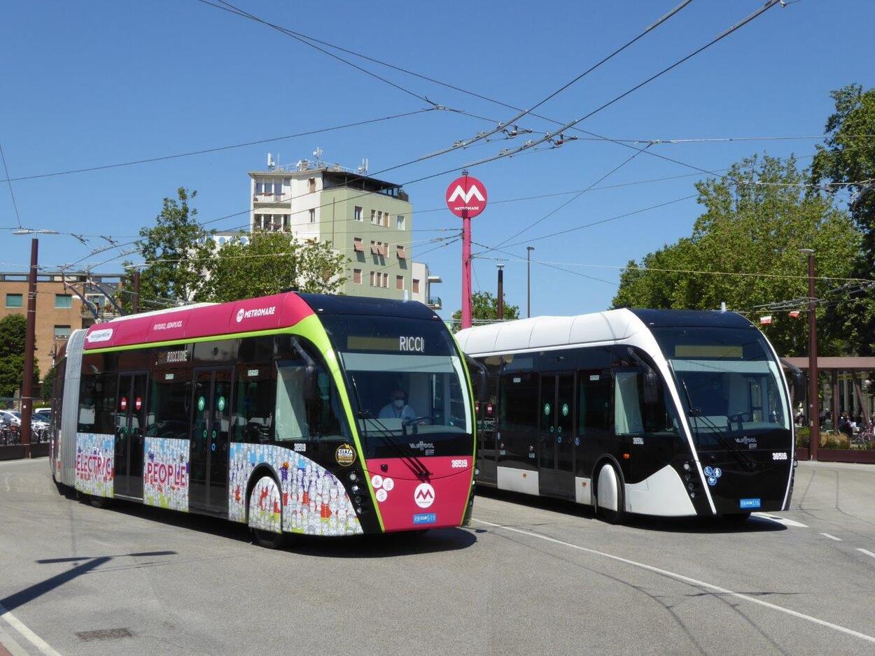 Metromare Rimini - Riccione | Express trolleybus line - the new one