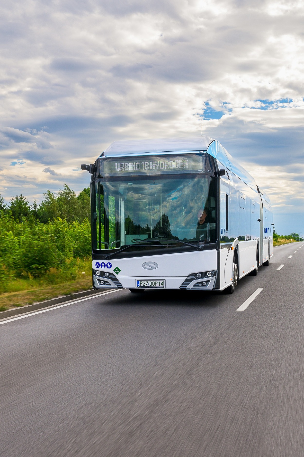 Solaris hat am 14. September 2022 erstmals seinen Wasserstoffbus Urbino 18 hydrogen vorgestellt.