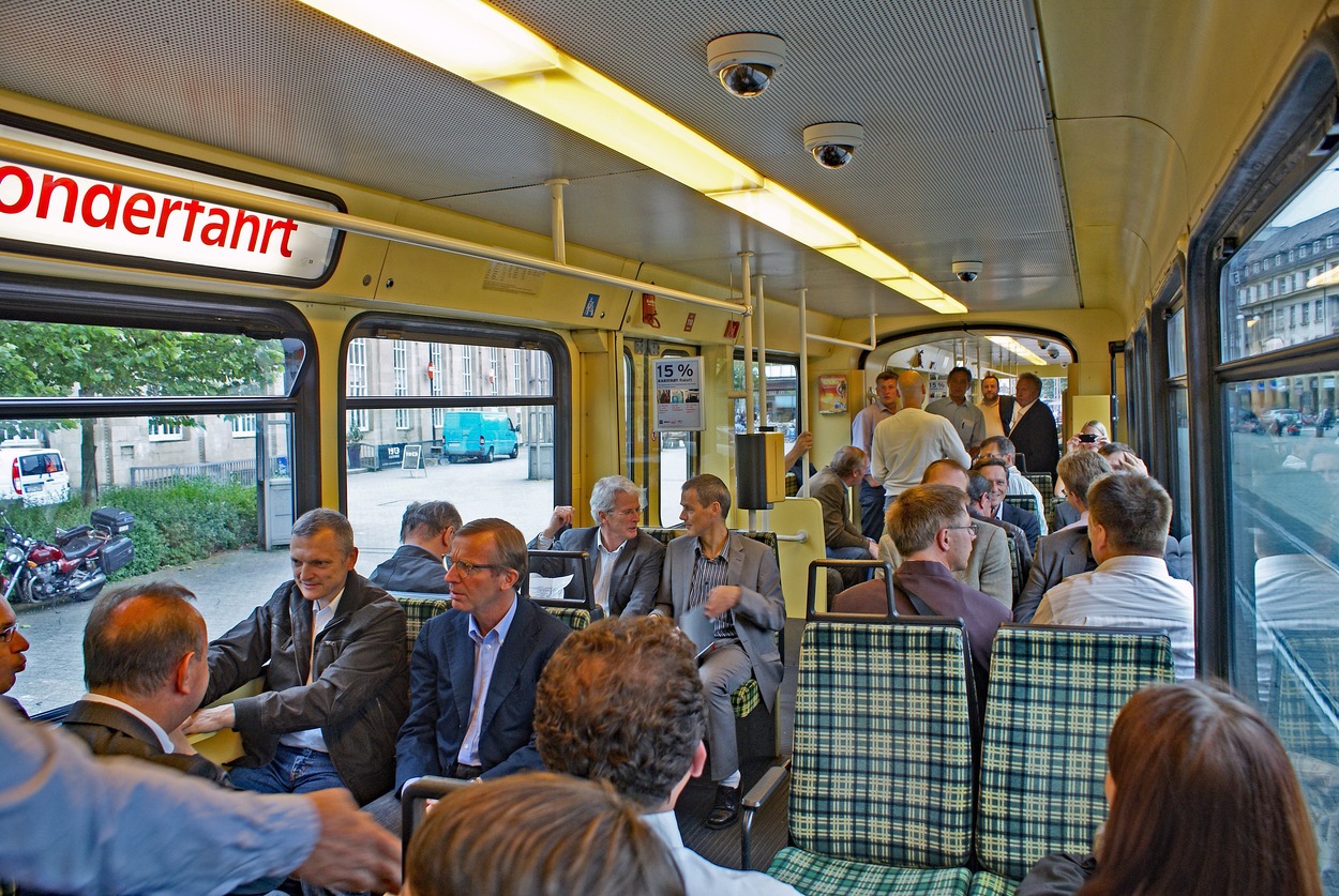 Exkursion Karlsruhe 2010 mit Dr. Wilfried Haslauer Verkehrslandesrat, heute Landeshauptmann von Salzburg