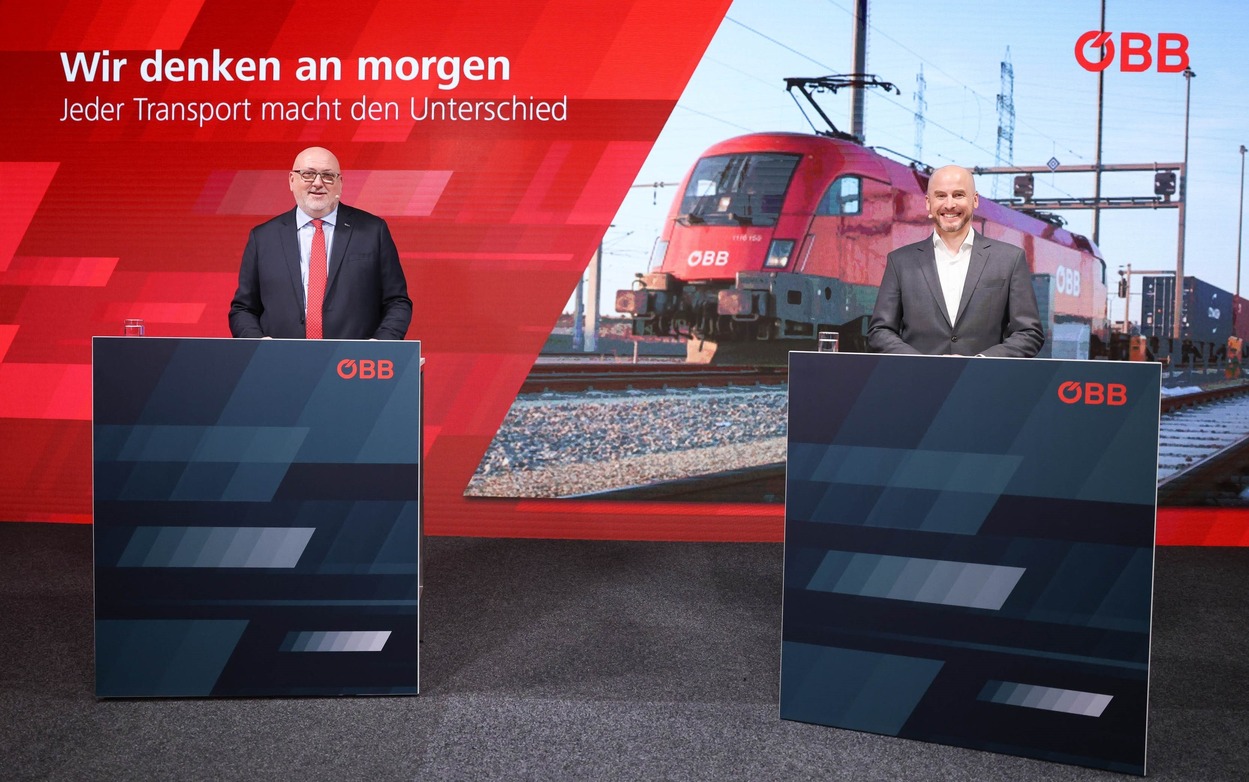 ÖBB CEO Andreas Matthä und ÖBB RCG Vorstandssprecher Clemens Först