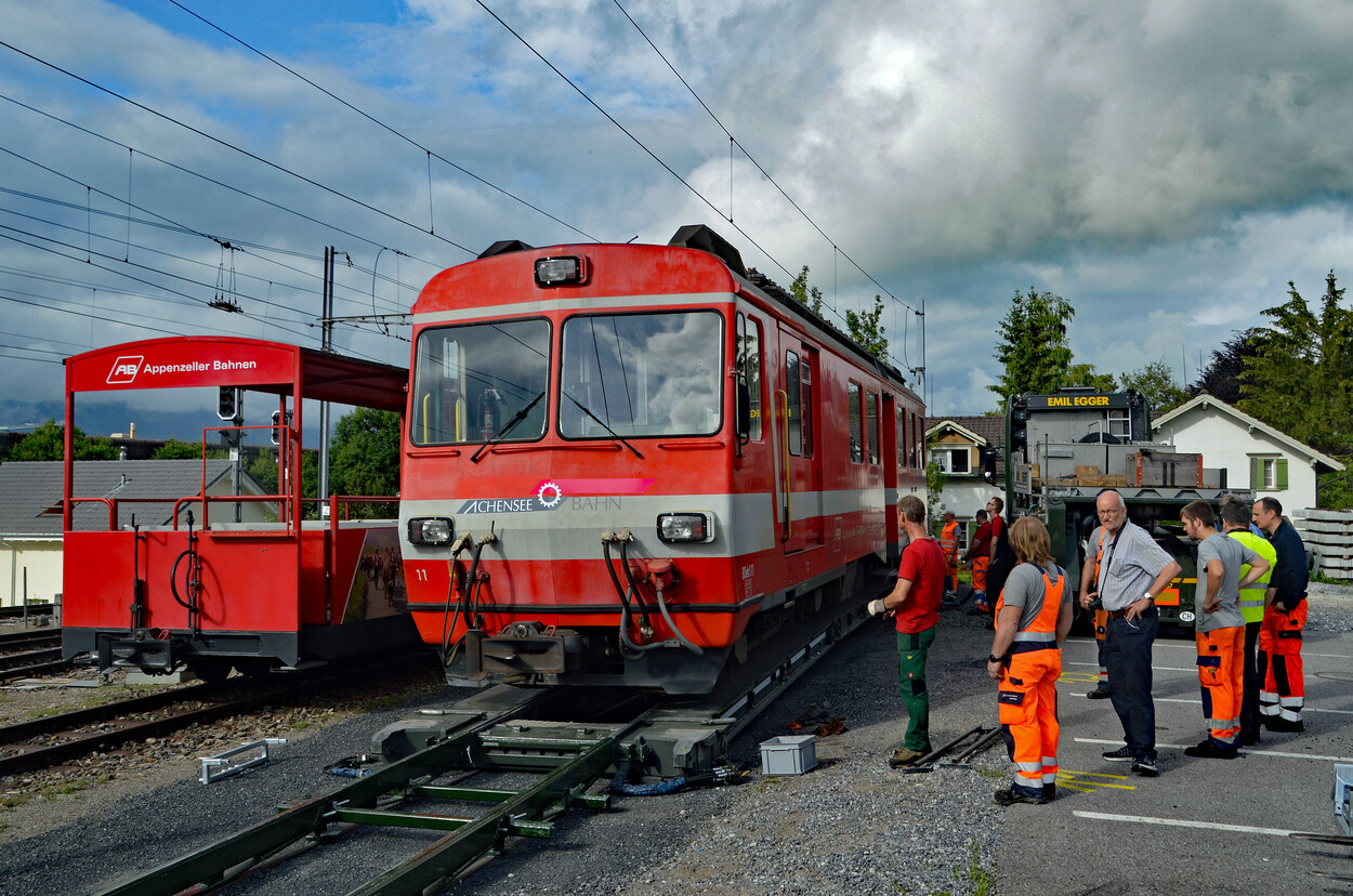 Appenzellerbahn fährt Achenseebahn