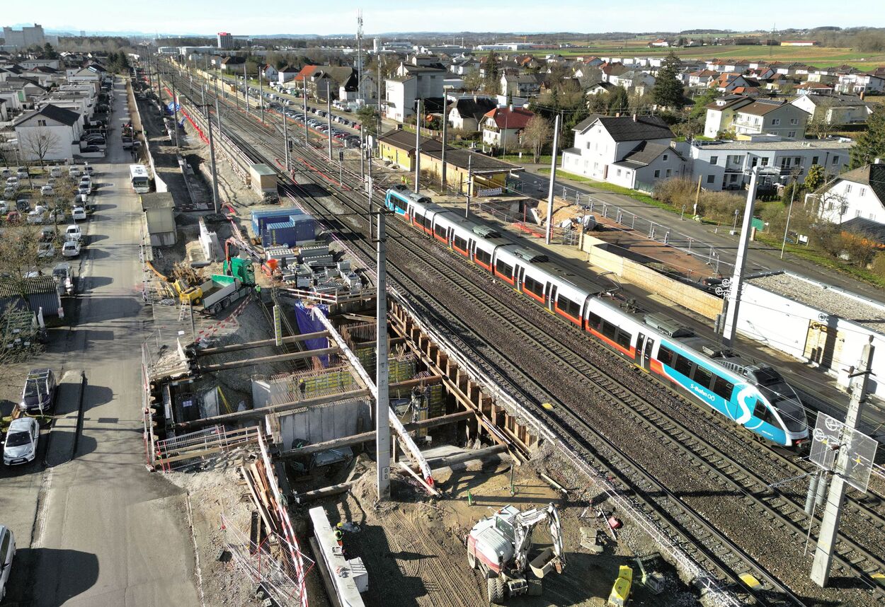 4-gleisiger Ausbau schreitet voran: kurzzeitige Einschränkungen im regionalen Bahnverkehr