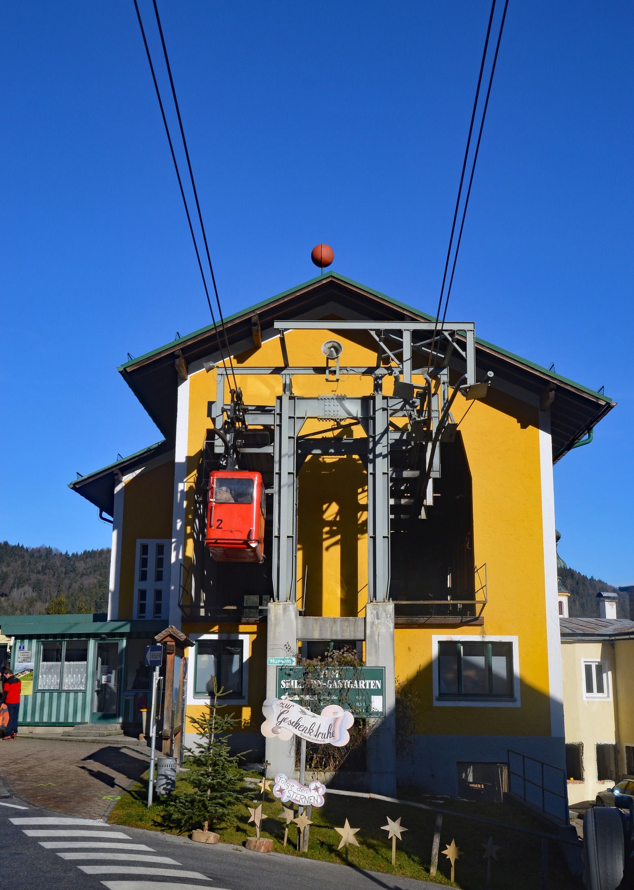 Talstation St.Gilgen neben dem alten Ischlerbahnhof bzw. heute beim Busterminal