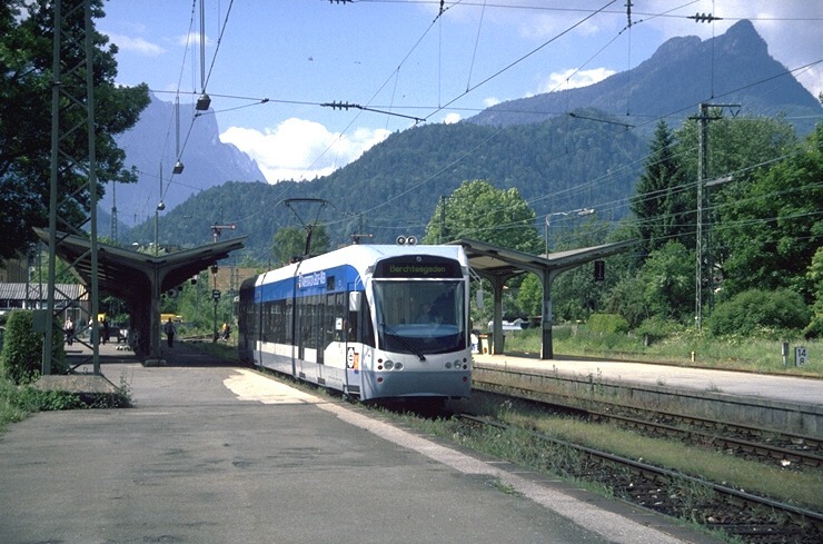 Saarbahnwagen 1004 im Berchtesgadener Land