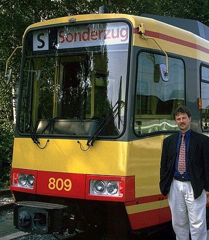 Karlsruher Zweisystemtriebwagen im Berchtesgadener Land