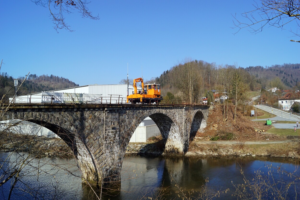 Passau: Streckenerweiterung bei der Granitbahn | Lokalbahn Hauzenberg-Passau