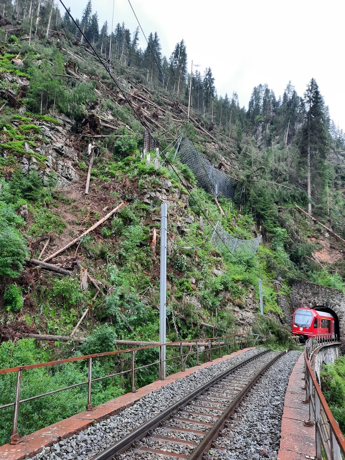 Streckensperrungen zwischen Davos Platz und Filisur