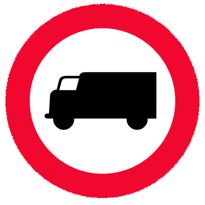 Verkehrszeichen LKW-Fahrverbot