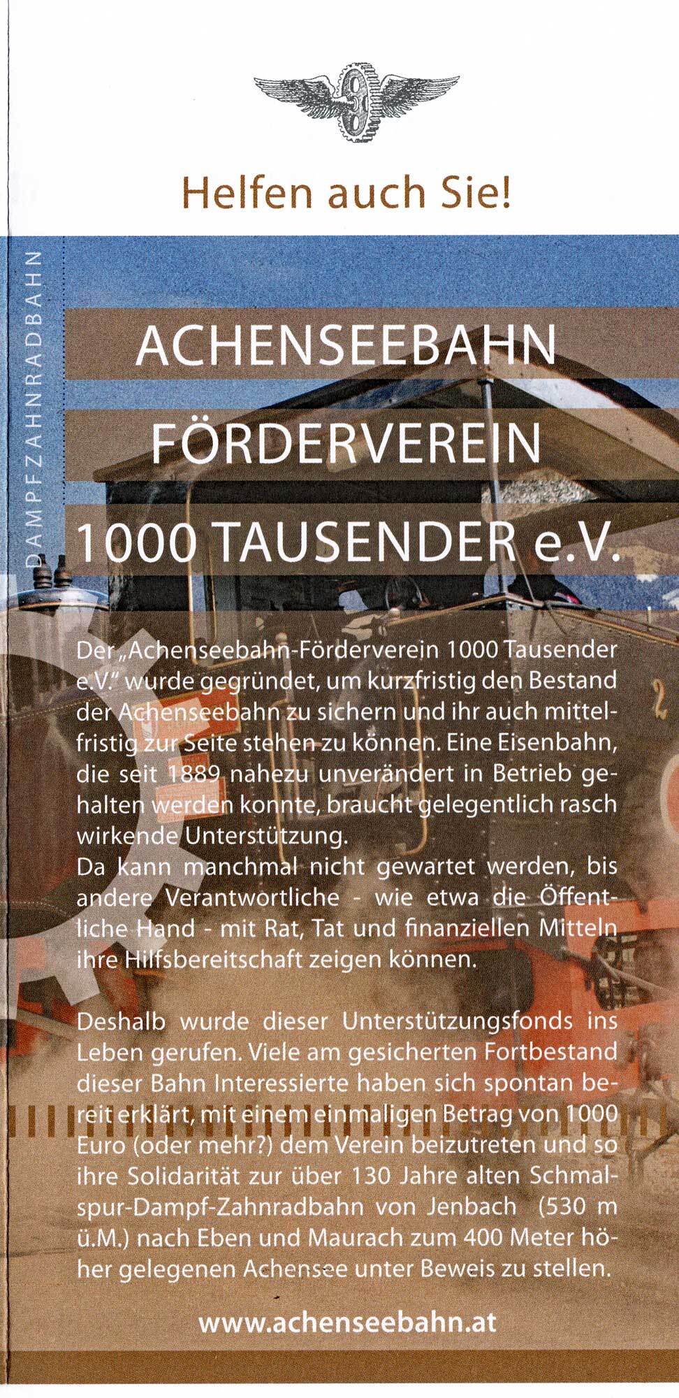 Förderverein 1.000 Tausender sind 1 Million Euro