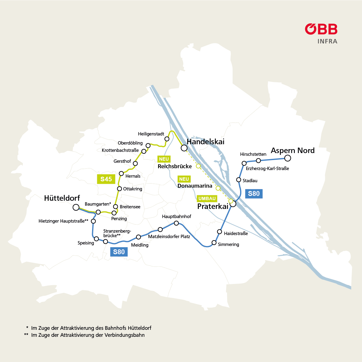 Wien soll 2-Linien S-Bahn-Ring bekommen