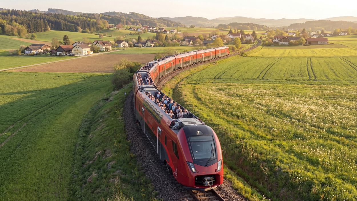 ÖBB präsentieren erstmalig Railjet Sonnendeck
