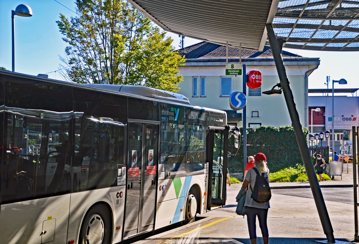 Stadtbus Steyr Busterminal Bahnhof