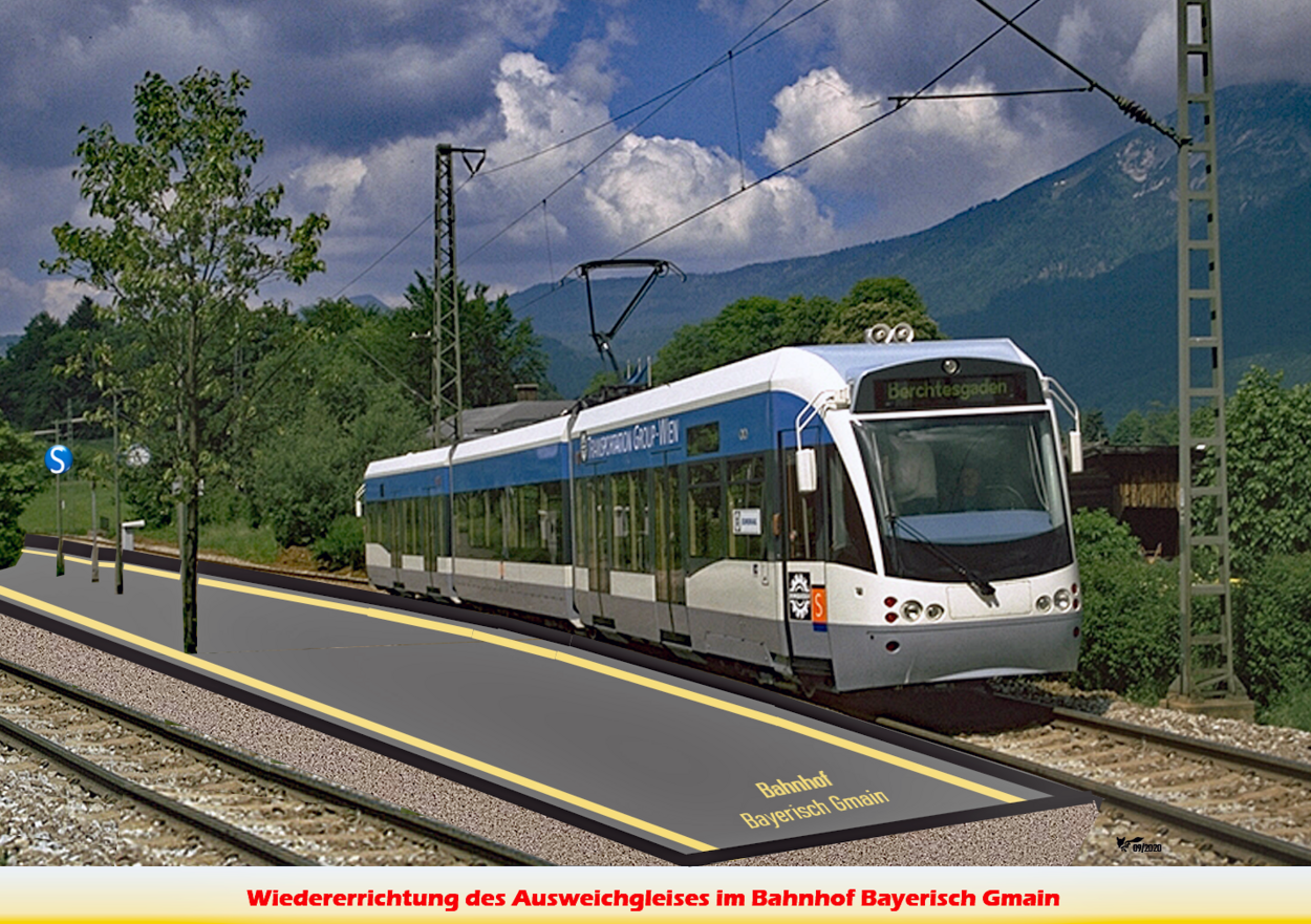 Bahnhof Bayerisch Gmain - Visualisierung