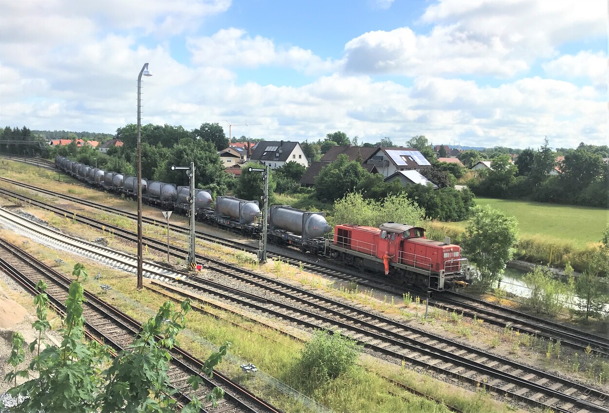 Umbauarbeiten im Bahnhof Garching/Alz