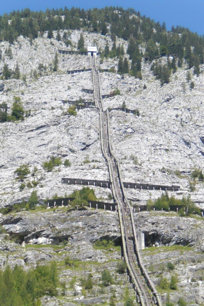 Standseilbahn am Dießbach Kraftwerk im Salzburger Pinzgau