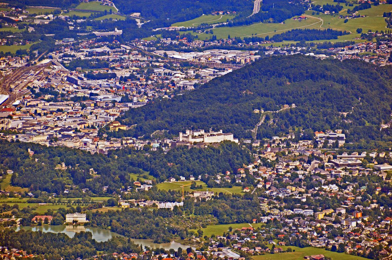 Stadtansicht Salzburg vom Untersberg